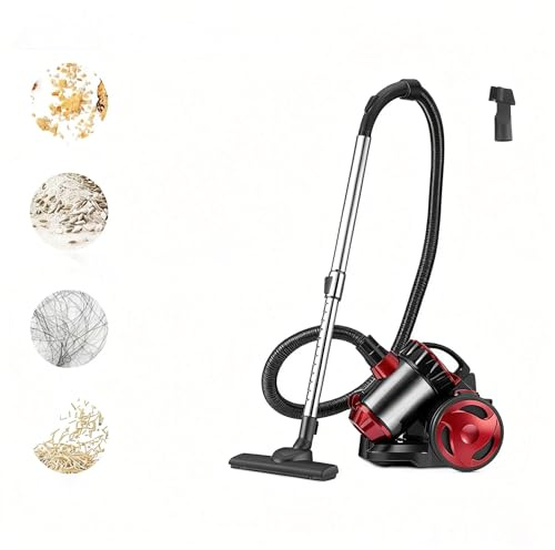 UEXEDO Aspirateur traîneau sans Sac 2000W, Aspirateur Balai avec Filtration Haute Performance et Design Silencieux, Aspirateur Puissant pour Sols, Tapis, Canapés et Voiture, 4,5m Câble Long (A)