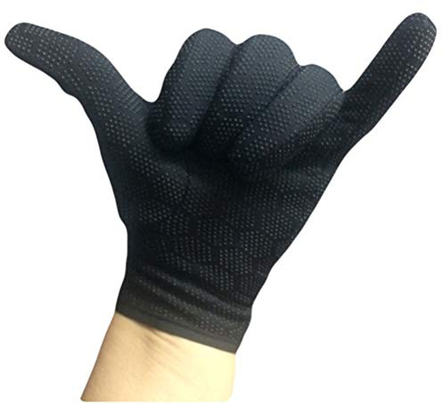 RASTKY 2MM Neoprene Surfing Gloves Flexible Comfortable Non Slip Water Sport Gloves for Women or Men Black 1 Pair for Snorkeling Sailing (L)