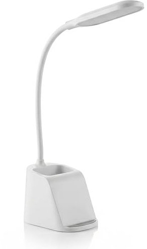 CSL - LED Schreibtischlampe dimmbar – 3 Lichtmodi – Schreibtischlampe – mit Stifthalterung – Ladegerät wireless charging 15 Watt – Lampe stufenlos dimmbar – für Schreibtisch Büro Nachttisch