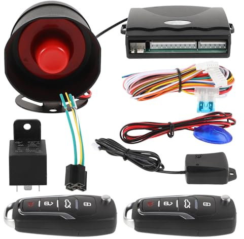 Outanaya Car Security System Remote Start Kit Keyless Entry Door Lock Universal Central Locking Anti-Theft Alarm for Vehicle Safety and Theft Prevention