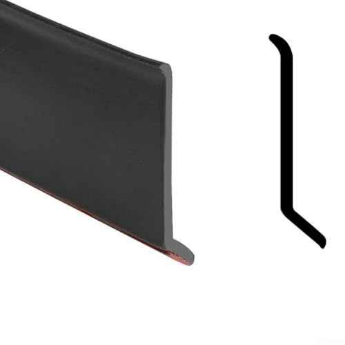 Deflector de lluvia negro para ventana, barrera biselada de 135° con fuerte para puertas correderas abatibles y ventanas, reflujo de tira de drenaje impermeable (4,3 x 150 cm)
