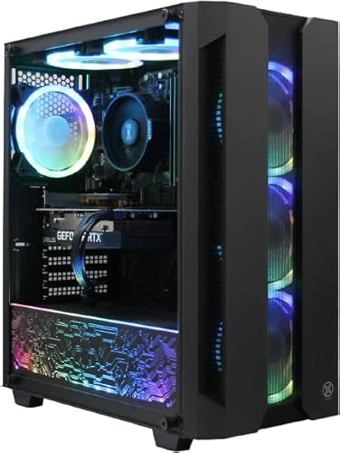 XUM Elite Gaming PC: AMD Ryzen 5 5500, RTX 2070 Super, 16GB RAM, 1TB HDD + 512GB NVMe SSD, 700W PSU, aRGB Lighting, WiFi, Windows 11 Home Desktop