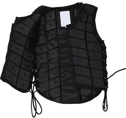 XUMIUZIY Gilet de Protection équestre Unisexe, Gilet d'équitation à Fermeture éclair pour Garçons et Filles (CS)