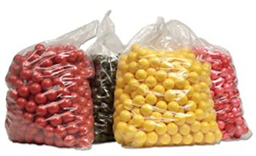 Loader Paintball 500 Rounds Basic Training Paintballs - .68 Caliber - Color May Vary (Orange/Yellow) (Orange/Yellow)
