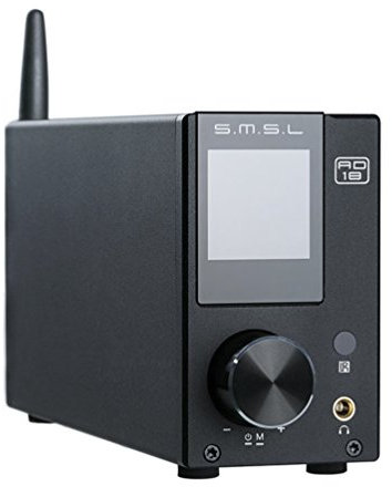 SMSL AD18 Audio HIFI Amplificador Estereo con Bluetooth 4.2 compatibles, USB DSP Forma del amplificador de potencia digital 2.1 Para Altavoz, 80wx2 Amplificador de Clase D con Salida Para Subwoofer