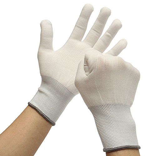 MOMOALA 6 paia di guanti da imballaggio in cotone dedicato strumento compatibile con pellicola adesiva in vinile per finestrini auto