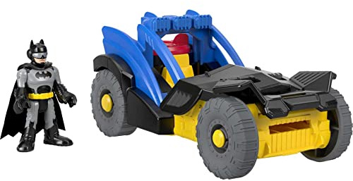 Fisher-Price Imaginext DC Super Friends Voiture de Rallye, munitions et Mini-Figurine Batman incluses, Jouet pour Enfant dès 3 Ans, GKJ25, Multicolore