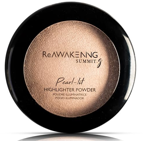 SUMMIT.g Pearl Lit Face Highlighter Powder Intensely Pigmented Shimmer Rich Glow Up Buildable Face Makeup Multi-Tone Paraben-Free Sulphate-Free All Day Wear Multi Skin Tone Highlighter Powder Adults