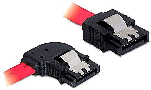 ezqnirk 1 pz 30 cm Dritto all'angolo laterale sinistro 6GB/s Sata3 Serial ATA Cavo dati ATA con fermo per PC SATA 3.0 SataiIi 6Gbps Disco rigido Disco rigido/SSD,50cm Left Side Angle