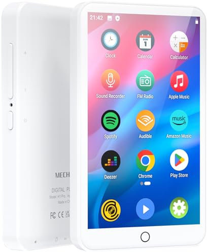 MECHEN MP3 Player with Bluetooth and WiFi,4 Touch Screen Music Player Android 9.0 MTK 8 Core,MP4 Player with Spotify,Audible,Deezer,Amazon Music,Google Play,Downloadable APP (8 Core)
