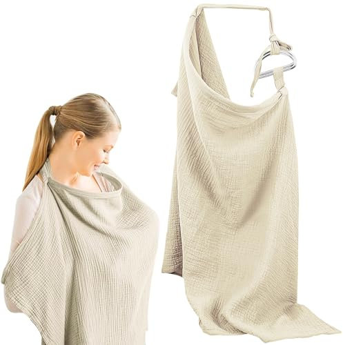UNINGYI Stilltuch, Stilltuch für Unterwegs Stillschürze, Stillschal Sichtschutz Beim Stillen, Weich Nursing Cover, Stillen Abdeckung 360° Full Privacy Breastfeeding Protection