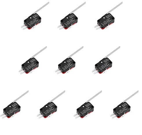 SKEPPY Interruttori a levetta 10 pz/Lotto Precisione V-153-1C25 Finecorsa Lungo Cerniera Diritta Leva Tipo SPDT Micro Interruttore for Apparecchio di Misurazione Elettronico