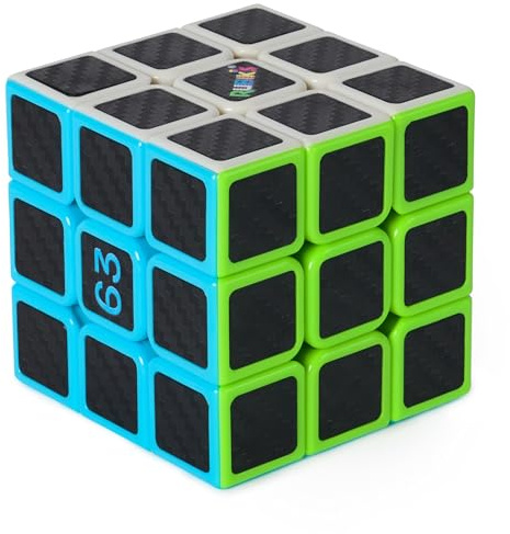 Rubik’s Cube, Mercedes-AMG Petronas F1 Team Carbon Fiber Cube, F1 Collectible & Desk Décor, Problem-Solving Brain Teaser, Fidget Toy, Sensory Puzzle, Stocking Stuffers for Ages 8 & Up