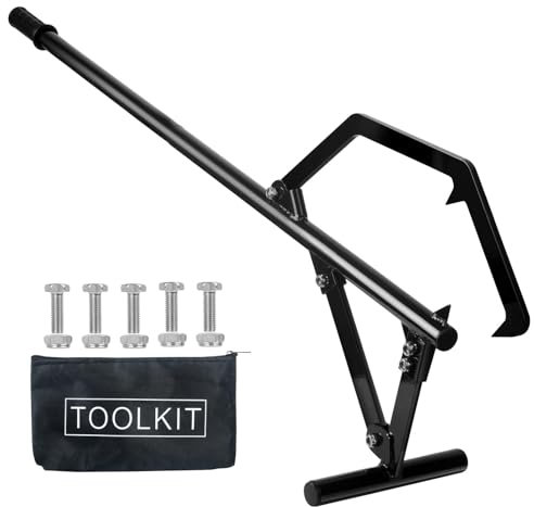 EELLAO Timberjack - Sollevatore di tronchi da 129,3 cm, gancio regolabile per tronchi, in acciaio resistente, per arrotolare tronchi fino a 63,5 cm di diametro