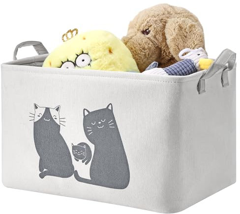 Navaris Faltbarer Wäschekorb Kinderzimmer - Robust und Stabil - Aufbewahrungskorb Kinder - Ideal für Spielzeug und Wäsche - Wäschekorb Kinder - Niedliches Design