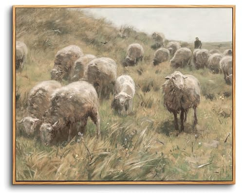 hyidecorart Vintage Bilder mit Rahmen Natur Aesthetic Gemälde 20x25 cm | Retro-Kunst, HD-Druck, Einfach Aufzuhängen, Schnelle Montage, Für Viele Räume, Klassische Wanddeko, Geschenk, Klein