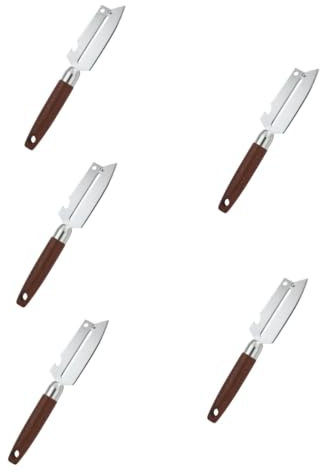 Alipis 5 Peladores De Acero Inoxidable Pelador Manual De Patatas De Cocina De Pepinos es De Patatas De Verduras Herramienta De Pelado De Mango Herramienta