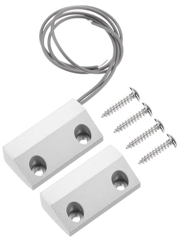 PATIKIL Rolltor Kontakt 0-100v/0.5amp Magnetischer Alarm Reed Schalter mit 2 Drähten für NC Anwendungen Grau