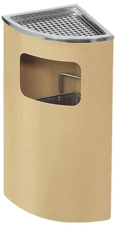 Poubelle Extérieure Cendrier Fächerförmiger Mülleimer Für Den Außenbereich, Multifunktions-Mülleimer, Einkaufszentrum, Hotel, Büro, Für Die Hinterhofterrasse Ordures Déchets Extérieur(Beige)