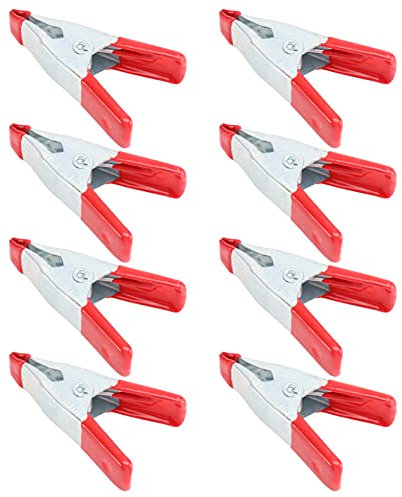 Housoutil Zeltklemmenhalter-set 8-teilig Federklemmen Aus Karbonstahl Krokodilklemmen Für Outdoor-camping Und Zuhause