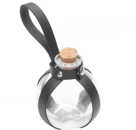 RETUOLWAG Bouteille magique foncée pour cosplay, Halloween, décoration de magicien et sorcière, bouteilles en verre avec bouchon en liège