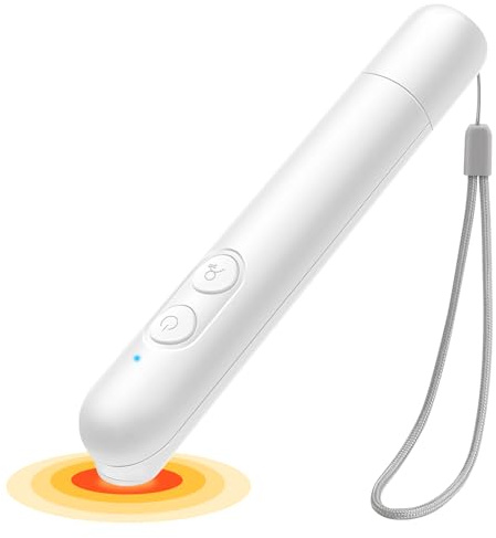 Insektenstichheiler, Klein Mückenstich Hitzestift, Ohne Chemische stichheiler Von Mückenstichen, Verstellbar Elektronischer Stichheiler für Schnelle Linderun, IP65,Weiß