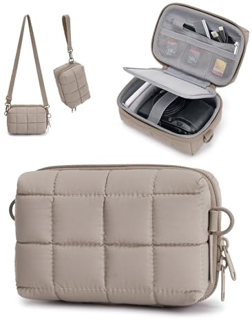 bagsmart Digitalkameratasche, Dehnbare Schutzhülle mit 2 Tragemöglichkeiten | leichte und wasserdichte kleine Kameratasche für Canon PowerShot/Sony DSCW800/DSCW830/GoPro