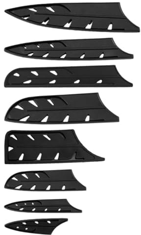 Angoily Protezione per Coltelli da Cucina 8 Pezzi, Foderi per Lame e Taglierina da Chef, Custodie di Plastica Resistenti per Utensili da Taglio, per Campeggio e Uso Domestico