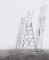 Escalera Industrial Combinada 2 Tramos 2x9 2.52 / 4.31 M - Profer Top - Pt1530