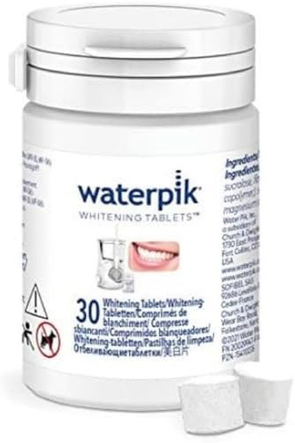 Waterpik Whitening Water Flosser with Fresh Mint Tablets - Compatible WF-05 and WF-06 Models, Pack of 30
