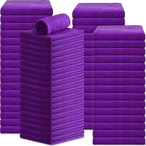 Newwiee 72 Stück bleichfeste Handtücher, Großpackung für Salon-Haare, Mikrofaser-Handtücher, 45,7 x 76,2 cm, trockenes, fusselfreies Haartrocknen, Salon-Handtuch für Haare, Fitnessstudio, Bad, Spa,