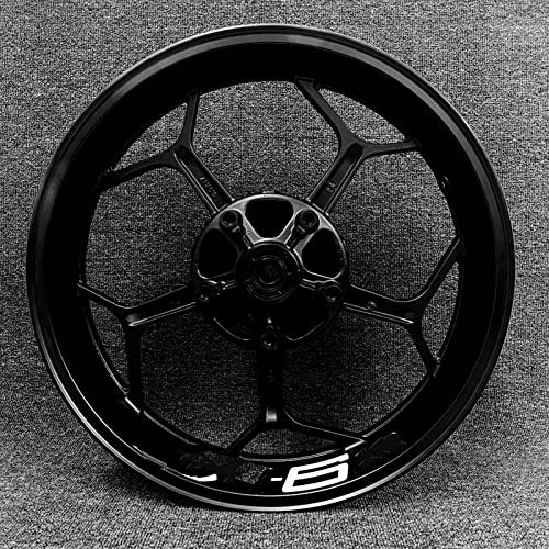 ROANNY Felgenband Motorrad 17 Zoll Radnabe Aufkleber Logo Felge Reflektierender Aufkleber Für Kawasaki ZX6R ZX 6R ZX-6R (Color : 7)