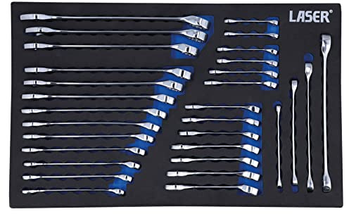 Laser 8481 Metrischer/Stubby/Star Schraubenschlüssel-Set, 30-teilig