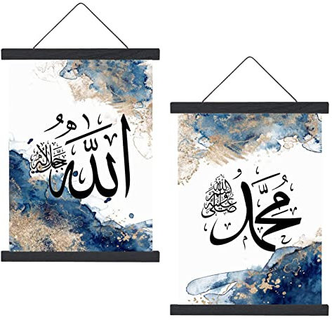 TROYSINC Posterleiste Posterschiene Posterleisten, Magnet Magnetische Kiefer Holz Poster Aufhänger Halter Rahmen Leisten Bild Bilder Bilderrahmen Bilderleiste (Schwarz,41cm)