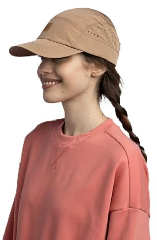 Buff Speed Cap Solid Laufmütze Atmungsaktiv Ultraleicht Erhältlich in zwei Größen und verschiedenen Farben (IT, Text, L, XL, Coyote), braun
