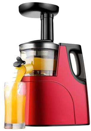 XoTiq Máquinas exprimidoras, exprimidor de masticación Lenta, Motor silencioso y Extractor de función inversa, fácil de Limpiar, Extractor de Jugo de Frutas y Verduras Frescas con Alto Contenido