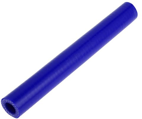 X AUTOHAUX 1 pieza de 14 mm 0,55 ID 200 mm 7,87 de longitud 0 grados manguera de silicona azul para coche refrigerante universal