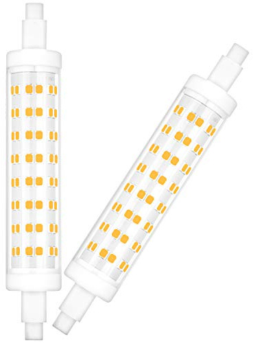 YUIIP R7s LED 8W 118mm, Warmweiß 3000K, Dimmbar, 230V R7s Sockel, 360° Abstrahlwinkel, AC 220V-240V, Ersatz für 85W Halogenlampe, 2er Pack