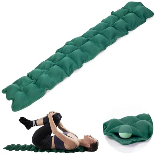 Rückendehner mit 24 Massagekugeln | Rückenstrecker für Haltung & Ausrichtung | Dehnungshilfe für Wirbelsäule und Nacken | Akupressurgerät | Spine corrector (Green)