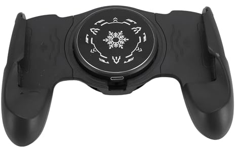 ASHATA Mobile Controller Phone Game Grip, Game Grip Handle Controller Stand Holder Phone Game Grip Semiconductor Radiator Stretching Distance 134‑174mm, Type C