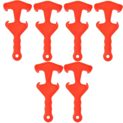 Cabilock Abridor De Tapas De Cubos De Un Galón Herramienta De Plástico 6pcs Abridor De Barriles