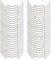 50 morsetti per serra, staffe per serra, piastra cava, accessori per serre, in acciaio inox extra forte, accessori per serre per piastre doppie, piastre per serre