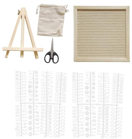 Baoblaze Letter Board Changable Message Board Changable Sign Boards mit Buchstaben, Zahlen und Symbolen Schreibtischverzierung für Büro, Khaki