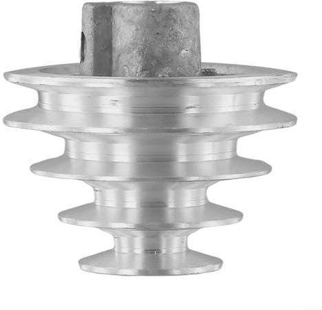 Hochwertiges Aluminium-Pagoden-Riemenscheiben-Set mit Keilriemen für Bohrmaschine, einstellbare Geschwindigkeit, 14 mm/18 mm/21 mm Lochoptionen (14 mm)