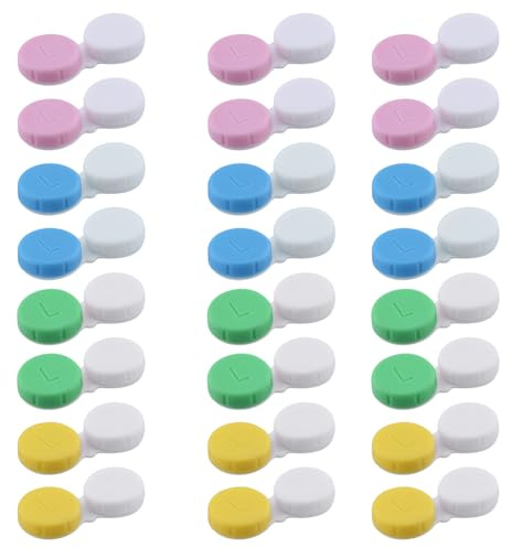 24 Contenitori Di Lenti A Contatto, Scatola Di Cura Delle Lenti A Contatto, Scatola Degli Occhiali Portatili.