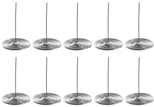 Filtres à Thé pour Théière en Acier Inoxydable Argenté, Lot de 10 | Passoires à Thé Domestiques, Tamis Pratiques à Ressort pour Bec de Théière, Design Simple et Créatif
