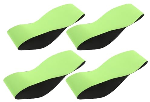 OFFSCH 4 Piezas Diadema para Natación L Verde 4 Piezas, Banda Protectora Auditiva Transpirable para Nadadores, Ducha y Piscina, Banda Antideslizante para Hombres y Mujeres