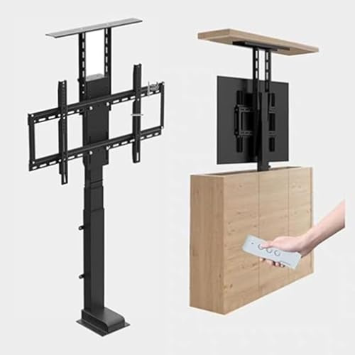 tv mount-Adjustable Bracket, Motorized TV Lift Bracket, TV Motorized Lift for 42-70 Inch TVs, Motorized With Remote Control Can Be Hidden In The Cabinet, Travel Less T