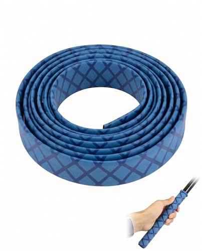 AEUXZA Tubo Termorretráctil Azul 1 Metro Ø35mm, Agarre Antideslizante y Aislamiento Seguro para Cañas de Pesca, Mangos de Herramientas y Cables. Mejora Agarre, Protege y Aísla.