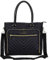 Kenneth Cole Chelsea Chevron-Borsa da Donna Trapuntata per Computer Portatile e Tablet da 15, Laptop Unisex-Adulto, Nero